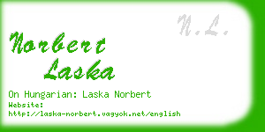 norbert laska business card